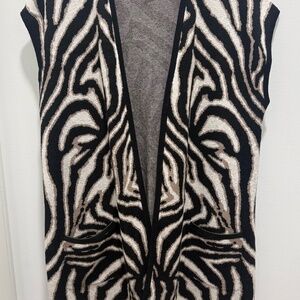 Chicos Long Sweater Vest, Size 2 Large